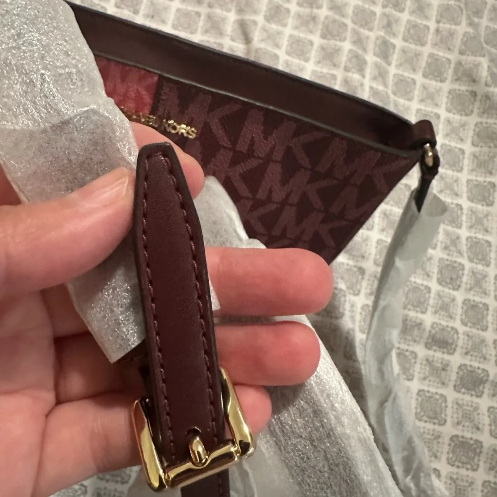 Michael Kors Two-Tone Burgundy and Pink Crossbody Bag